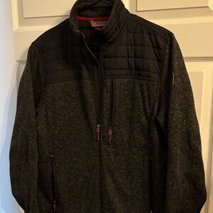 Free Country Men's Black and Gray Jacket